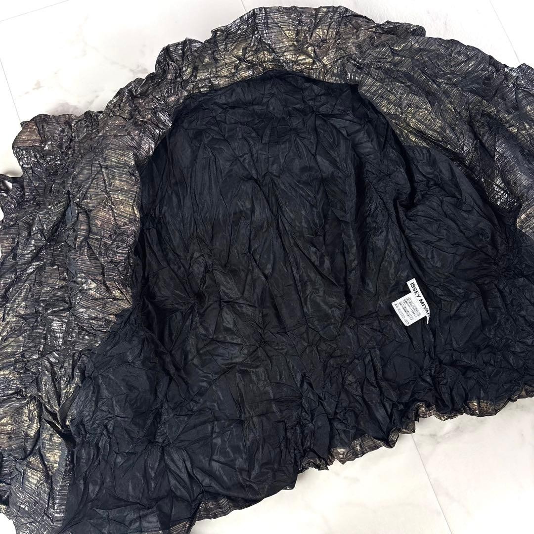 Issey Miyake Wrinkle Processing Jacket Gold - image 11