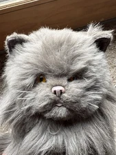 Vintage Watford-Herts England Persian Cat Real Soft Toys Realistic Gray