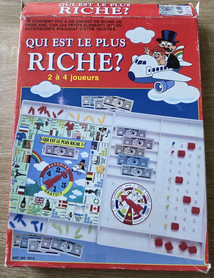 Jeu - Qui est le plus Riche ? - Jeu de Société - 2 à 4 Joueurs (Complet) - Photo 3/4
