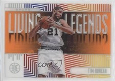 2019-20 Panini Illusions Living Legends Orange Tim Duncan #9 HOF 04r8