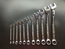 PITTSBURG 11pc Long Range Combo Wrench Set  1/4" - 7/8"