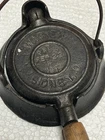 Wagner Cast Iron Miniature Waffle Iron Sidney O Pat Feb 22 1910