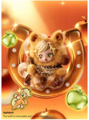 POP MART SKULLPANDA × My Little Pony Series Plush Doll Pendant - Applejack - NEW