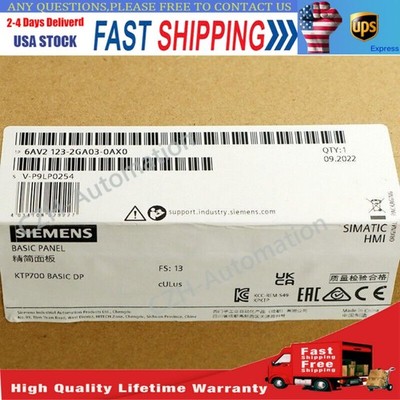 New Siemens 6AV2123-2GA03-0AX0 SIMATIC HMI, KTP700 Basic DP 6AV2 123-2GA03-0AX0