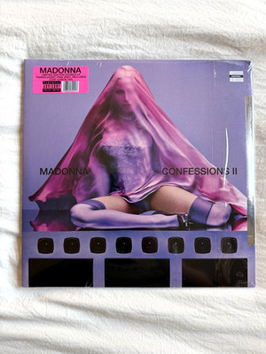 Madonna Confessions II Deluxe Edition Vinyl Poster/Coat Tag Pink 2-LP (Sealed)