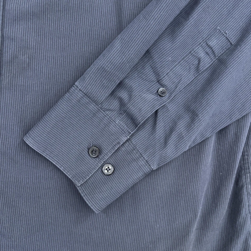 Calvin Klein Button Up Shirt Mens XL Blue Non Iron Long Sleeve Business Non Iron - Image 3 of 4