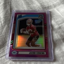 2024 Panini Donruss Jacob Cowing Rated Rookie Pink Prizm #378 49ers Football