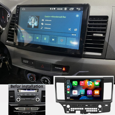 10'' Carplay Large Screen For Mitsubishi Lancer 08-13 Android15 Car Stereo Radio