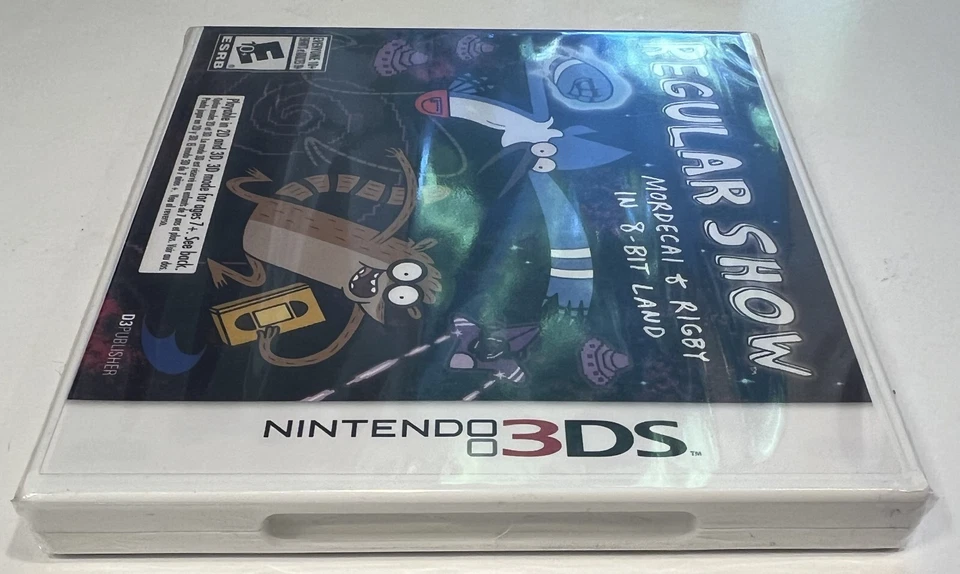 REGULAR SHOW MORDECAI & RIGBY IN 8 BIT LAND ~ NEW SEALED 2013 Nintendo 3DS - Image 4 of 4