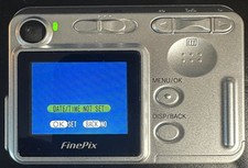 Fujifilm FinePix A350 5.2MP Digital Camera Silver Tested Working Vintage