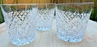 Vintage Waterford Alana Old Fashioned Flat Tumbler Glass 3.5"H Glasses Signed x3