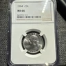 1964 $0.25 Washington Quarter NGC MS66 90% Silver 25c