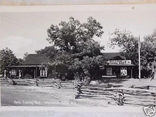 RPPC DELLS TRADING POST WISCONSIN DELLS, WIS! PHOTO B&W CRISP UNUSED POSTCARD PC