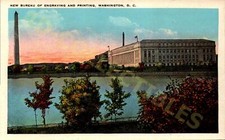 Vintage postcard Bureau of Engraving and Printing Washington DC Postcard