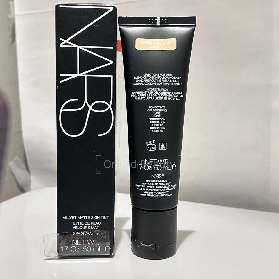 NARS Velvet Matte Skin Tint SPF 30~Light 0 Terre Neuve~50 ml/1.7 oz~New Sealed - Image 2 of 4