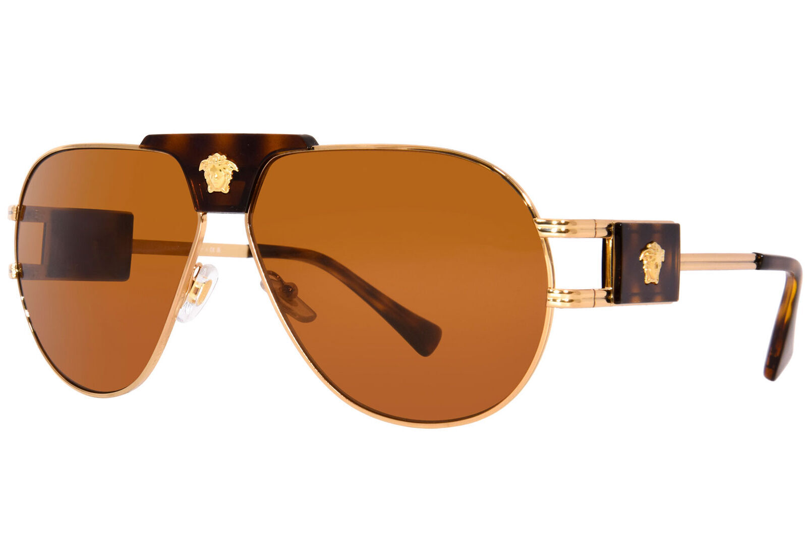 NEW Versace VE2252-147073-63 Gold Sunglasses | eBay