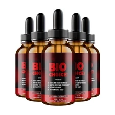 5-Pack Bio Choice Drops, BioChoice Pro to Boost Stamina and Energy, Biochoice