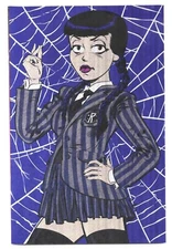 Madam Satan Hell Earth #1 METAL COVER LE 25 Veronica Wednesday Retro Pop Art