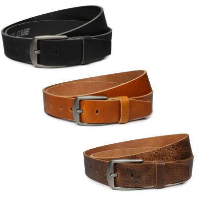 Gürtel echt Leder Jeansgürtel Ledergürtel Vollleder 4 cm leather Belt Vascavi 