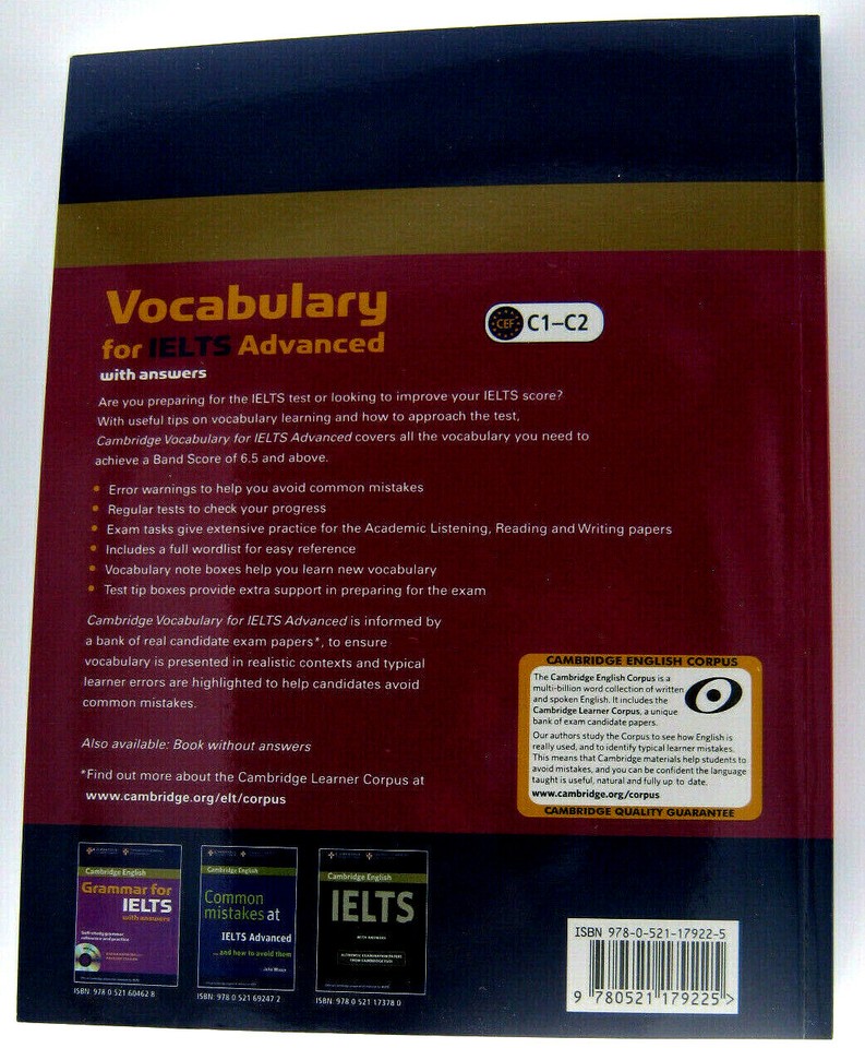 Cambridge English Vocabulary for IELTS Advanced with answers, CD Self