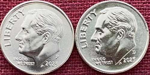 2023-P & D Roosevelt Dimes BU From OBW