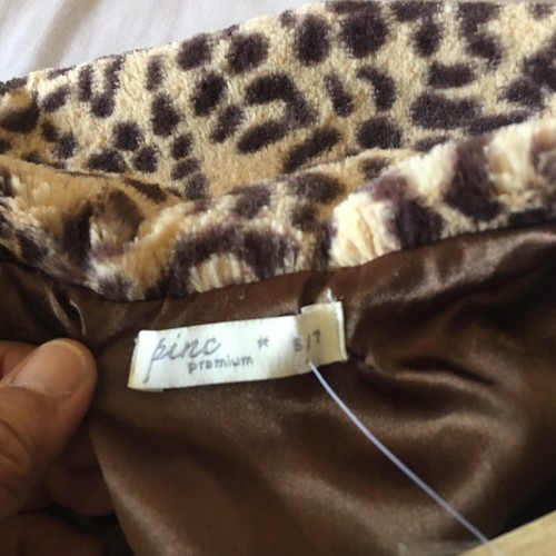 Girls Pinc Premium Leopard Print Faux Fur Vest Size 7 NWT - Picture 6 of 8