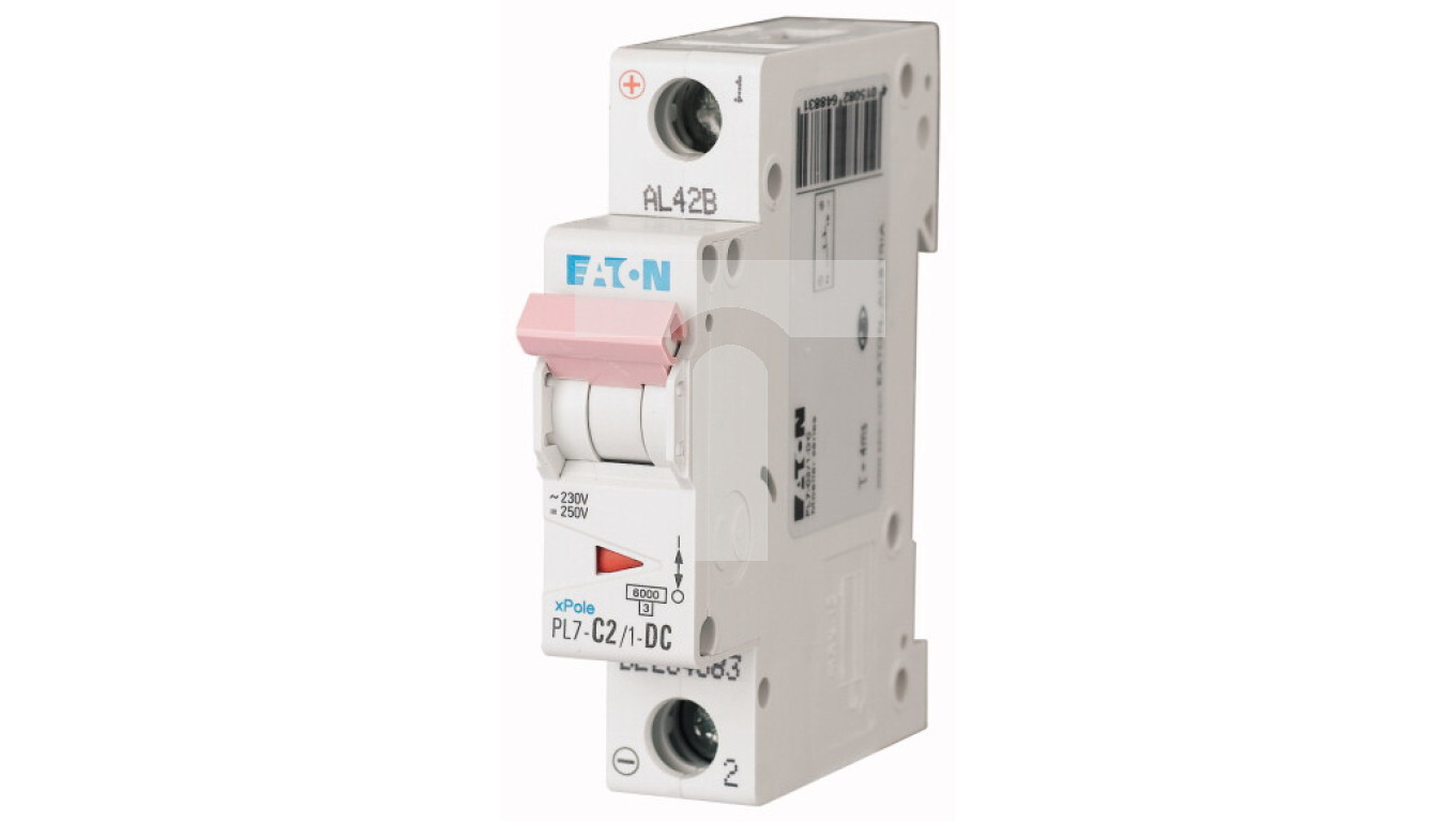 Circuit breaker 1P C 2A 10kA DC PL7-C2/1-DC 264883 /T2UK