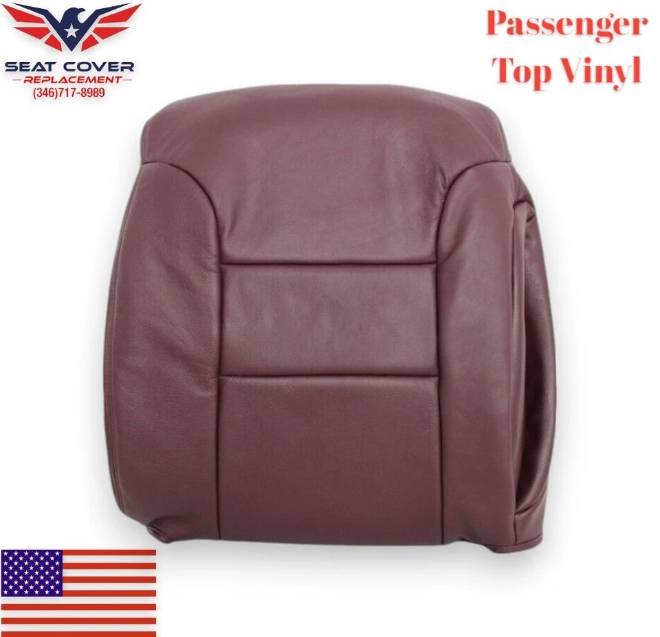 Chevy Silverado Z71 1995 1996 1997 vinilo rojo cubiertas de asiento superior para conductor y pasajero Foto 3 de 4