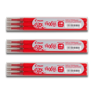 Pilot FriXion Point Ersatzminen 0.5 rot - 9er-Set