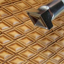Stainless Steel Barry King - #4 Hollow Diamond Geometric Stamp (Leather Tool)