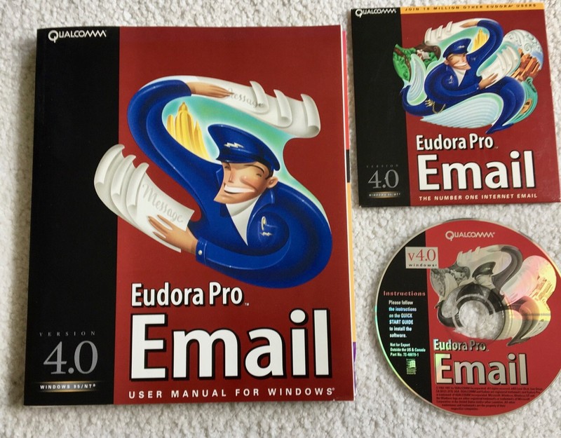 QUALCOMM EUDORA PRO - MAIL CLIENT VERSION 4.0 FOR WINDOWS • COMPLETE