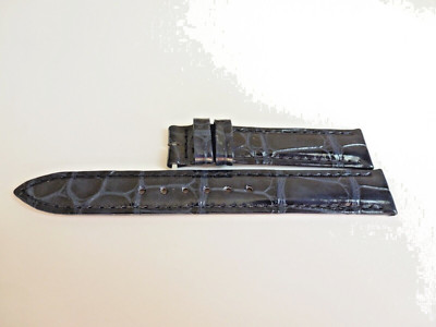 ORIGINAL jeager lecoultre ladies  15mm x 14mm  Blue Leather Band Strap NEW