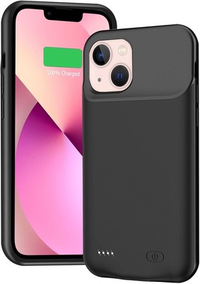 Battery Case for iPhone 13 Mini Full Encircle 6000mAh Ultra Slim Rechargeable