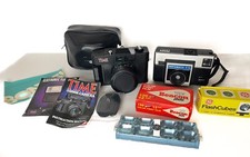 Lot Of 2 Vintage Cameras Promotional Time 35mm Camera  Kodak Instamatic X-15