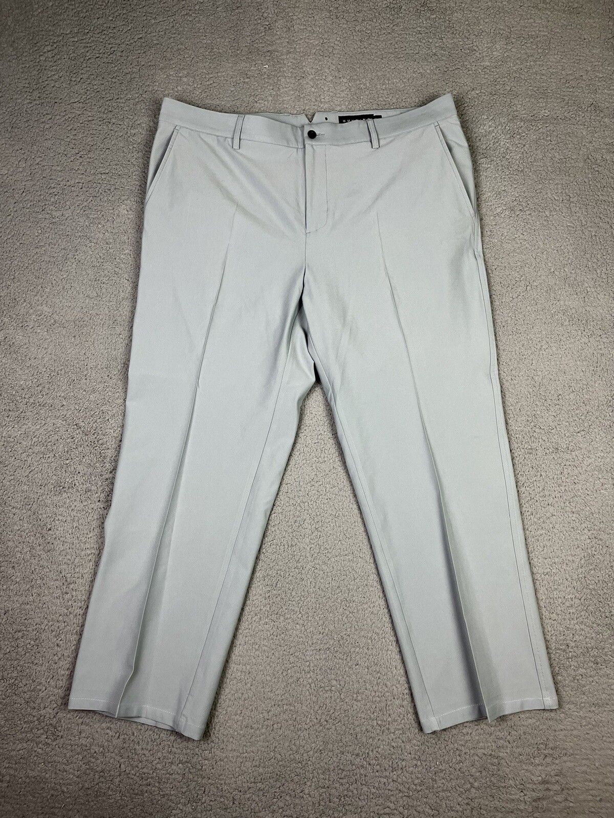 Dunning Golf Pants Mens 38x27 Gray Straight Leg Performance Activewear