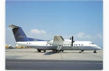 Postcard Airline AEROEL AIRWAYS De Haviland DHC-8-311 Dash 8 4X-ARU AUC1.