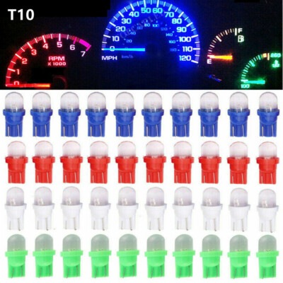 40PCS T10 194 168 2825 LED Speedometer Instrument Gauge Cluster Dash ...