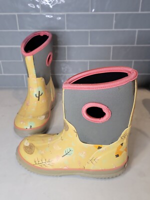 Lily and Dan Girl's  Rain Boots Size 13/1 Animal Print