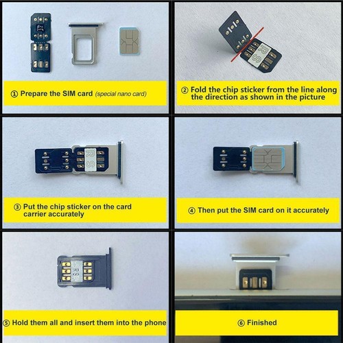 Heicard Unlock Chip Nano Sim Turbo Card For iPhone14/12mini 13 Pro XR/11 C2C3 - Zdjęcie 5 z 7