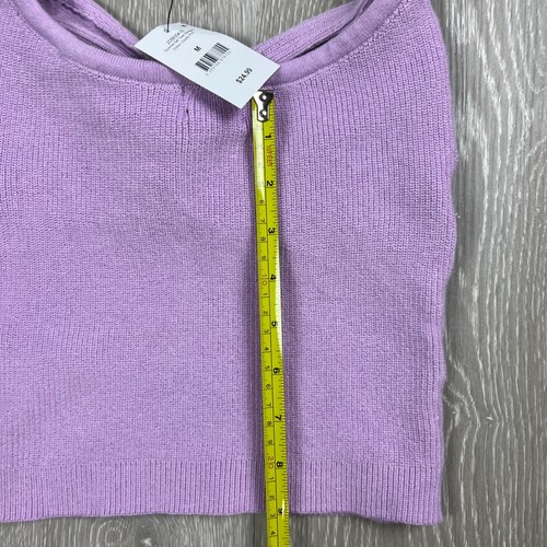 Cotton On Womens Knitted Purple Twist Bandeau Top Size M (New) - 第 5/6 張圖片
