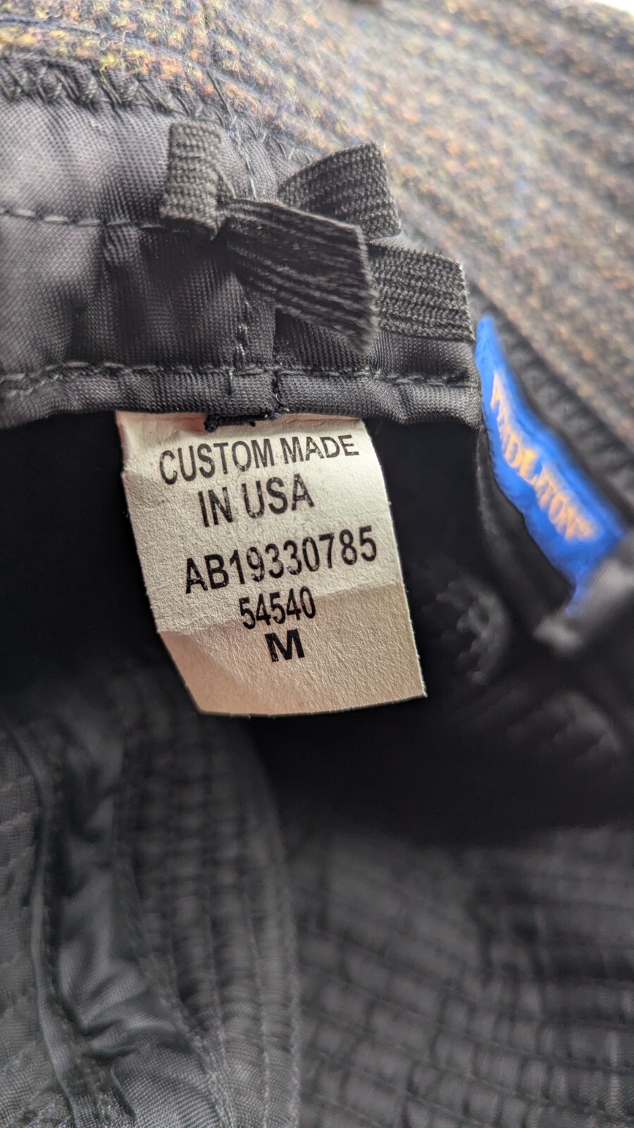 Wool Hat Pendleton Bucket Fedora Brown Lined Size… - image 6