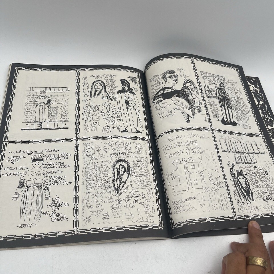 Teen Angels Magazine IV Prison Art Chicano Tattoo Early Double Issue