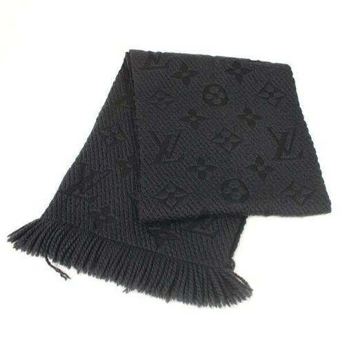 Bufanda Logomanía Monograma Silenciador M72431 Antracita Mujeres Auténtico eBay