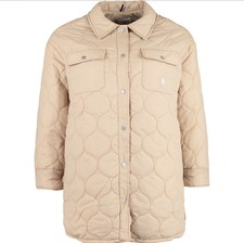 U.s. Polo Assn. Womens Quilted Overshirt Jacket 2xl 18 Iris Cream Rrp£120 Bnwt