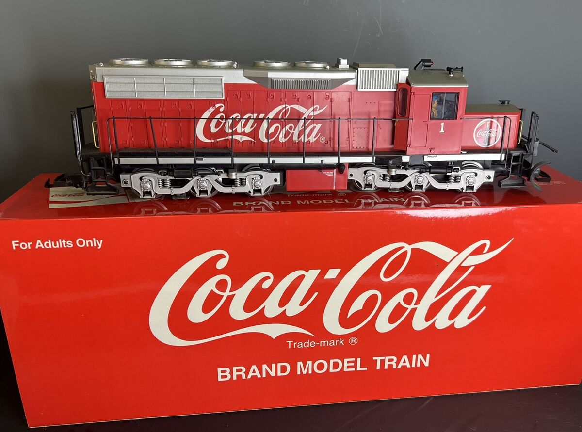 LGB COCA COLA SUPER SET 72854 WITH 23560 DIESEL AND TWO LGB COCA COLA SUPER SET 72854 WITH 23560 DIESEL AND TWO