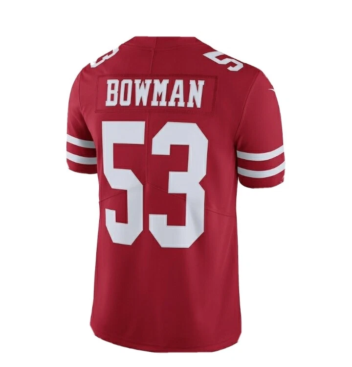 Camiseta deportiva Nike Game NaVorro Bowman 53 San Francisco 49ers roja para mujer talla M Foto 3 de 4