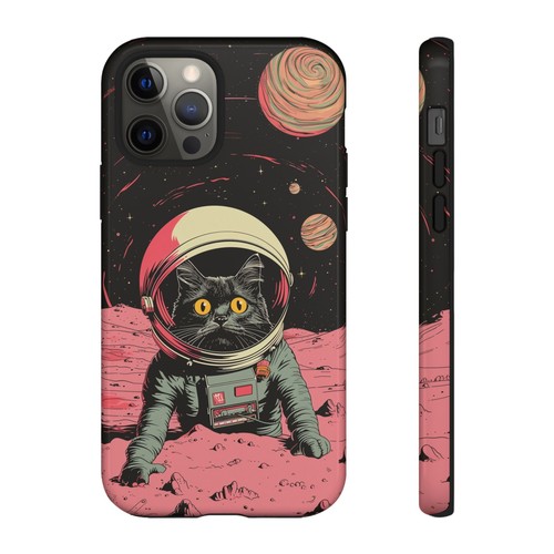 Astronaut Cat Space Kitty Retro - Phone Ink Cover Case for iPhone Galaxy Pixel - 第 107/278 張圖片