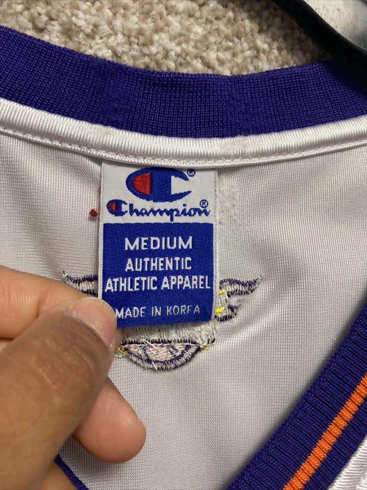 Camiseta Champion Auténtica NBA Para Hombres Phoenix Suns Steve Nash Talla 48 Foto 4 de 4