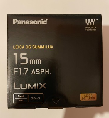 Panasonic LUMIX G LEICA DG SUMMILUX 15mm F/1.7 ASPH. H-X015-K 