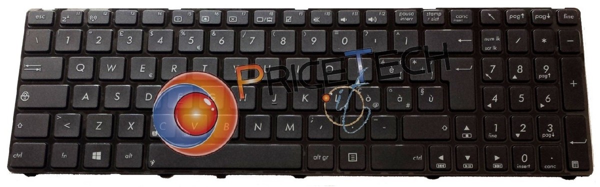 Tastiera italiana compatibile con Asus X72J X72D X72DR X72JK X72JR X72JT X72F